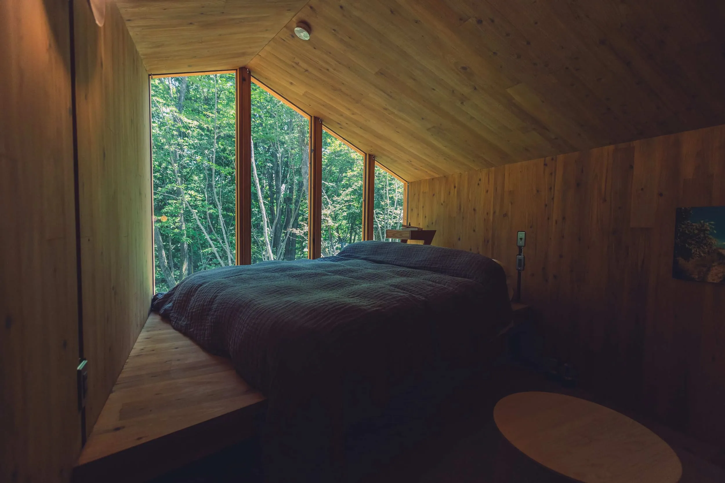 Relax and unwind on a spacious queen bed